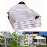 Waterproof Tarpaulin 1x5m, Transparent PE Film for Garden and Camping, Rainproof, 1x5m