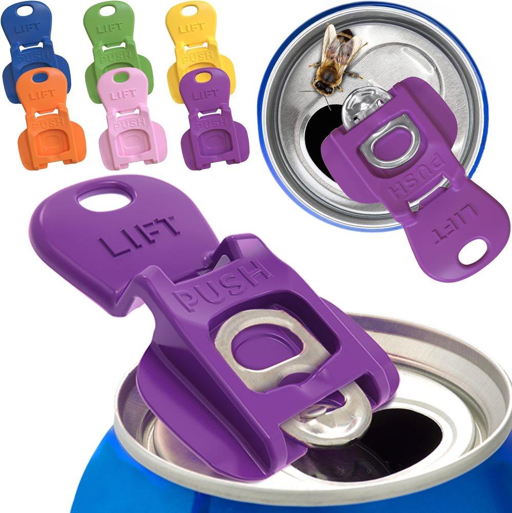 6-Pack Reusable Can Opener and Bottle Opener, Finger Protector, Multi-Colored