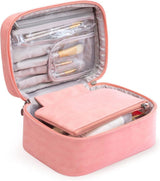 Pink 2-in-1 Makeup and Toiletry Bag with Handle