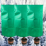 3-Pack Winter Plant Protection Frost Cover with Drawstring, Reusable Durable for Outdoor Plants Fruit Trees Potted Plants, 60x80cm, Green