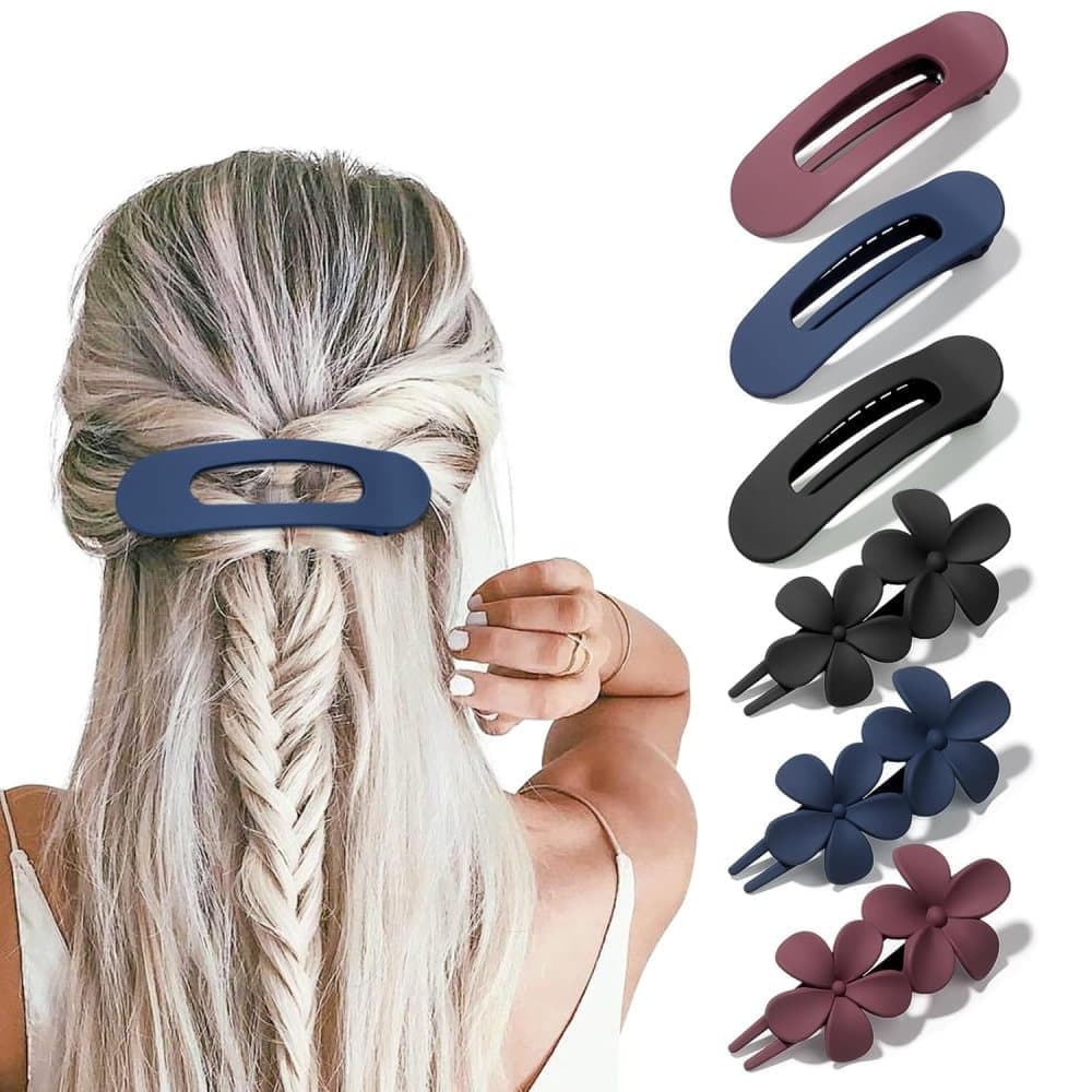6-Pack Large Hair Clips, Anti-Slip Strong Grip for Daily Use, 11 cm