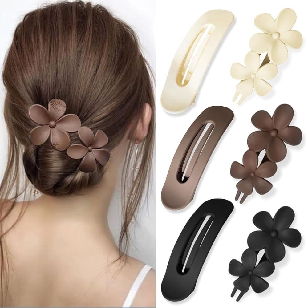 6-Pack Large Hair Clips, 11 cm, Anti-Slip Strong Grip for Daily Use