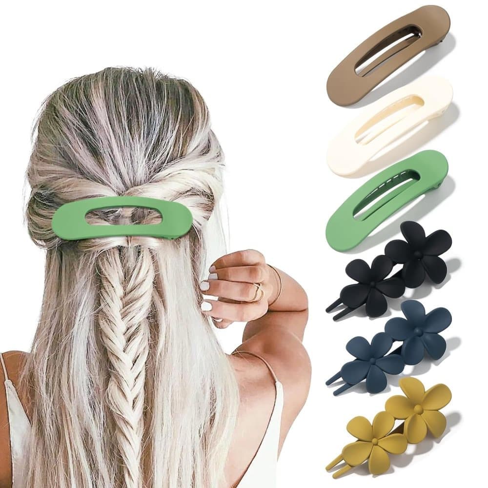 6-Pack Large Hair Clips, 11 cm, Anti-Slip Strong Grip for Daily Use