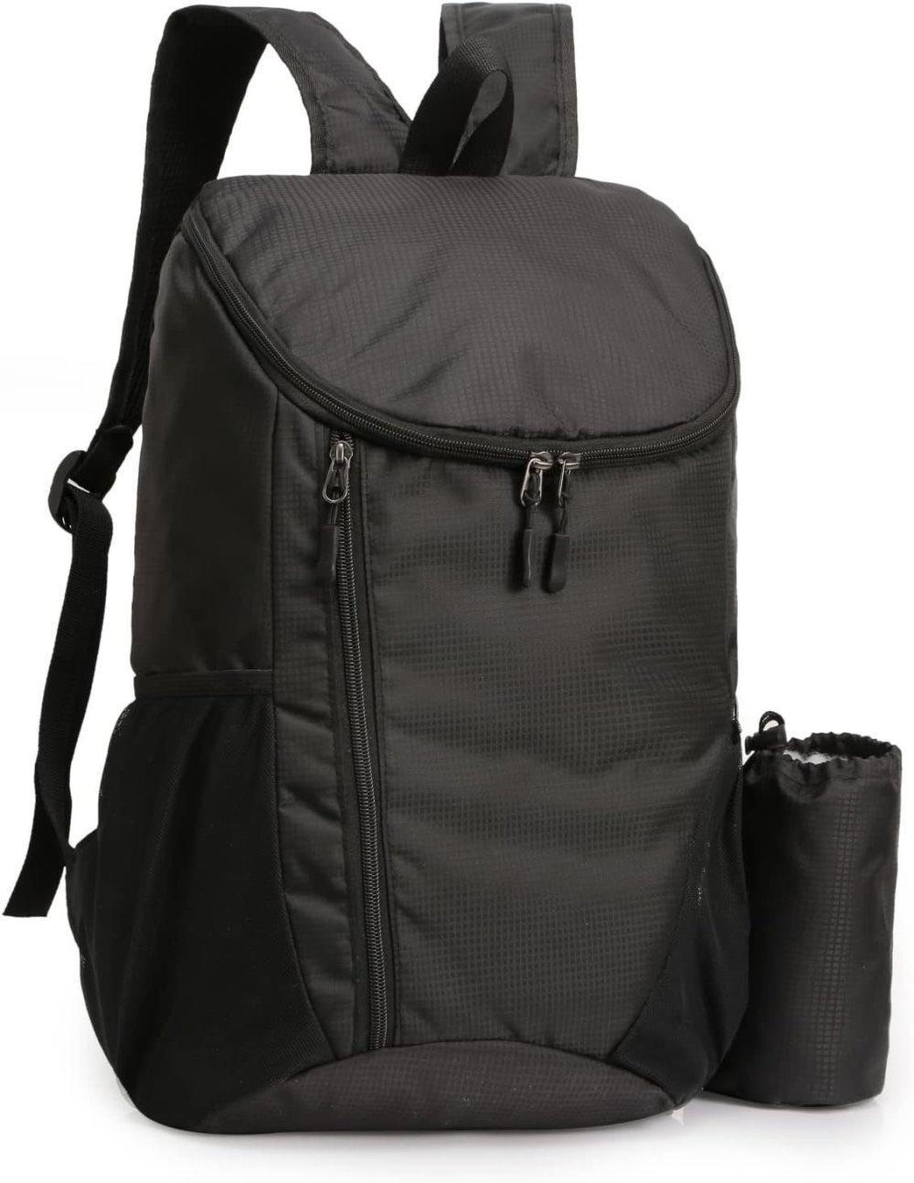 20L Lightweight Hiking Backpack Waterproof Durable Outdoor Backpack, Black