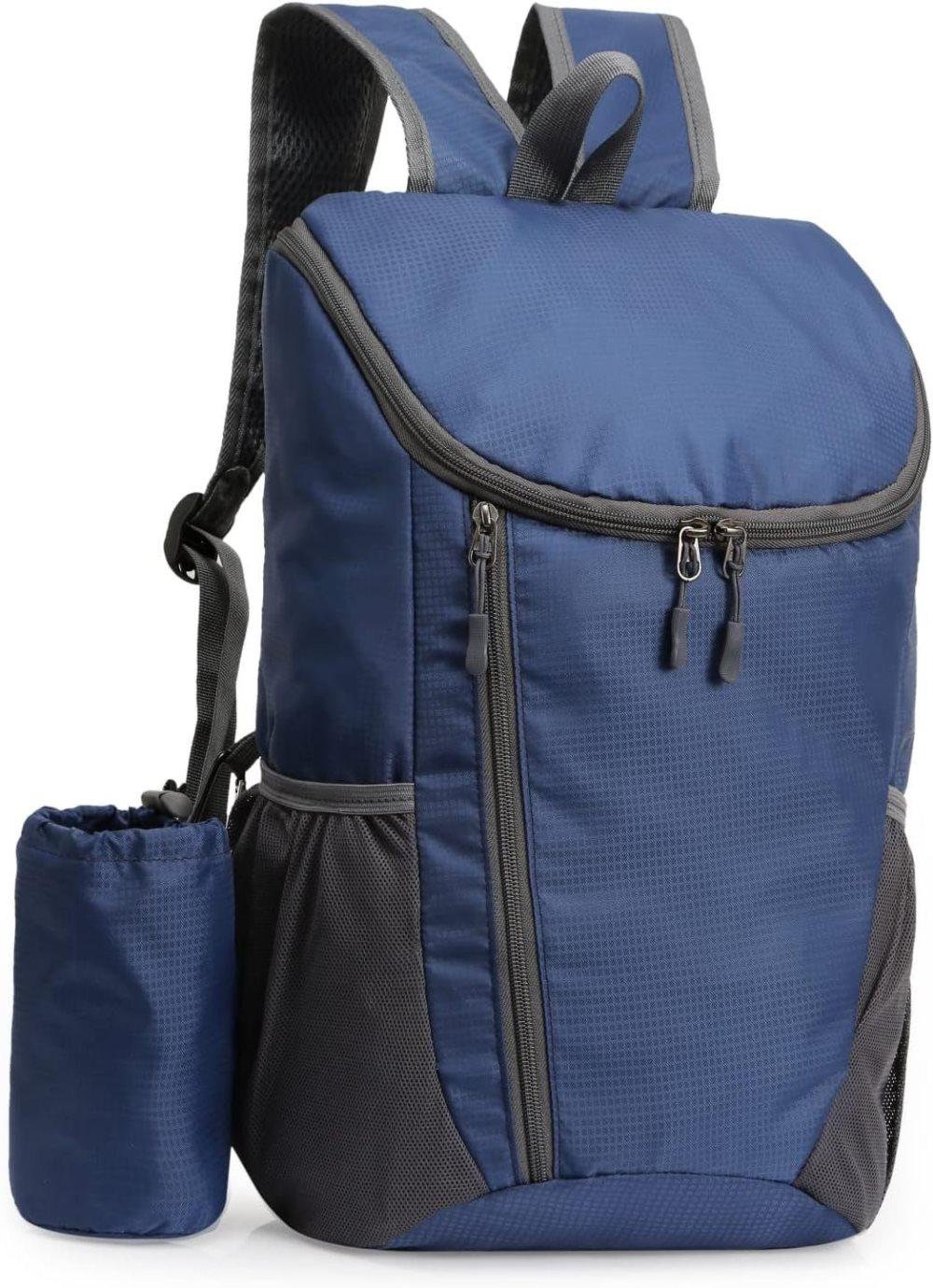 20L Lightweight Waterproof Hiking Backpack for Outdoor Use, Dark Blue