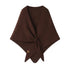 Faux Cashmere Shawl Scarf for Women, Warm Large Triangular Wrap, 180 x 70 cm, Brown, Ideal for Party Wedding Evening Outfits