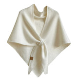 Women's Faux Cashmere Shawl Scarf Warm Extra-Long Large Triangular Wrap, 180 x 70 cm, Beige, Ideal for Party Wedding Evening Outfits