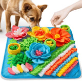 Interactive Slow Feeding Mat for Dogs, Portable Snuff Mat for Foraging Training, Blue