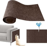 Self-Adhesive Cat Scratching Board Wall and Sofa Protector DIY Corner Mat for Cats, 40cm x 200cm, Brown