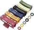 6-Pack Strong Rectangular Hair Clips for Thick Hair, Non-Slip Matte Solid Color, Multicolor