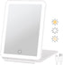Rechargeable Makeup Mirror with 3 Color Modes, Dimmable Touch Screen LED Lighted Mirror