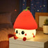 Strawberry LED Night Light USB Rechargeable Dimmable for Kids Baby Girls, Red, Silicone