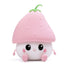 Sweet Strawberry LED Night Light USB Rechargeable Dimmable for Kids Baby Girls, Pink, Compatible with Bedside Table Children&