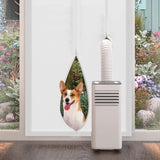 Energy-saving waterproof air conditioning door seal with zipper, easy to handle protective balcony door seal