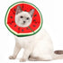 1x Adjustable Protective Collar for Cats and Dogs with Velcro, Compatible with Cats, S (RED)