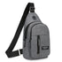 Unisex Crossbody Backpack with Headphone Jack for Hiking Travel Climbing, Gray