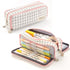 3 Compartments Large Pencil Case, 21x10cm, Multicolored, High Capacity Storage