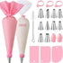 40-Piece Piping Bag Set with Nozzles for Cake Decorating, Pastry, and Desserts