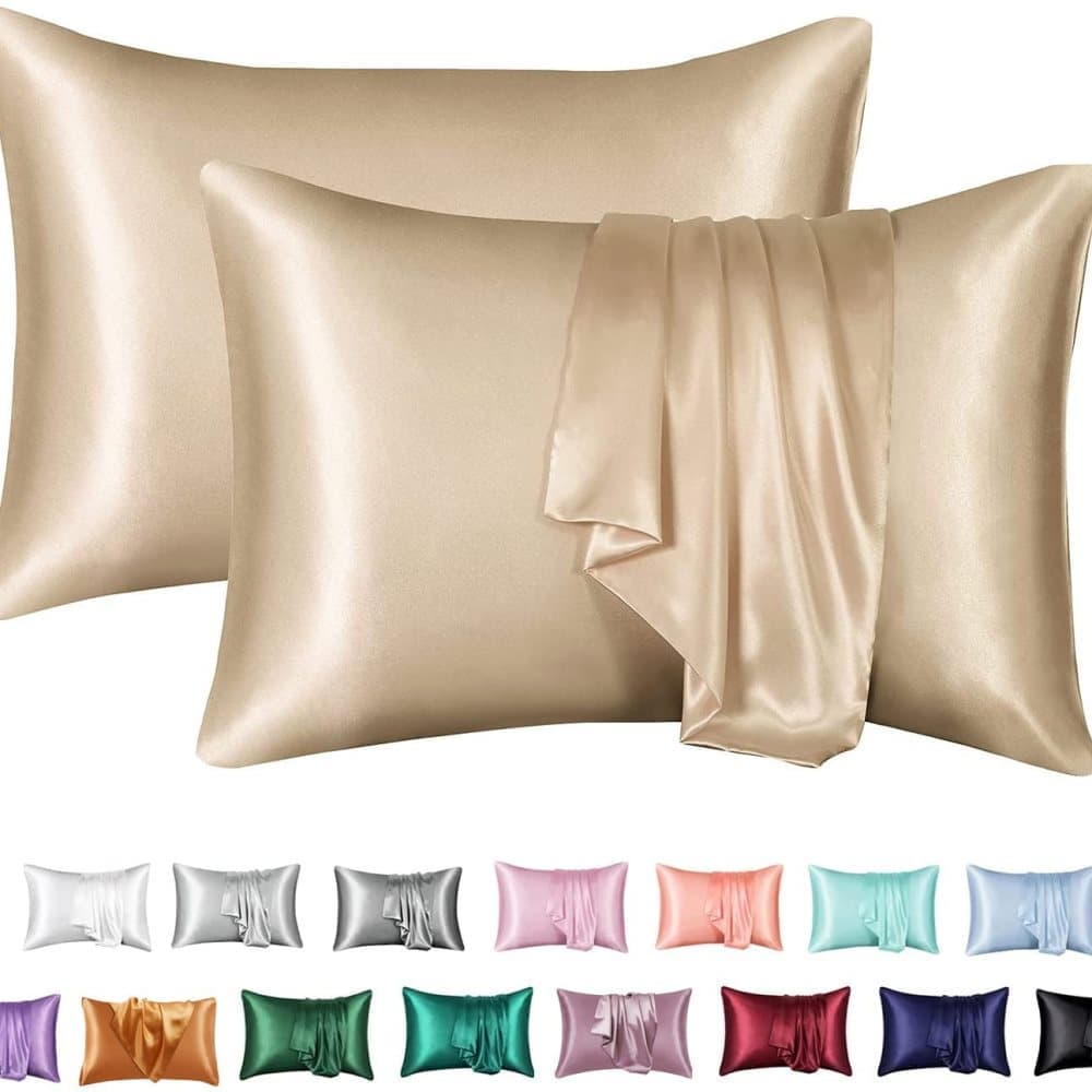 2-Pack Satin Pillowcase, Silky Soft, Multiple Colors, 50 x 75cm