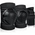 6-in-1 Protective Gear Set Adjustable Knee Elbow Wrist Guards for Roller Skating Skateboarding, One Size, Black