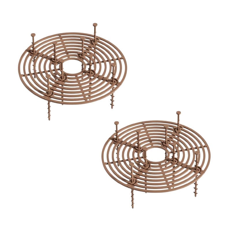 2-pack Brown Pot Covers, Waterproof and Cuttable, Prevents Pets from Digging, Compatible with Indoor and Outdoor Gardens, S