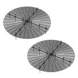 2-Pack Waterproof Cuttable Pot Covers for Indoor and Outdoor Gardens, Prevents Pets from Digging, Black, L