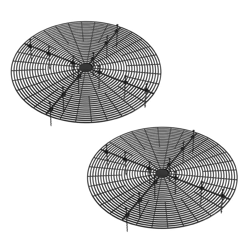 2-Pack Waterproof Cuttable Pot Covers for Indoor and Outdoor Gardens, Prevents Pets from Digging, Black, L