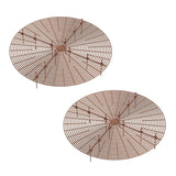 2-Pack Waterproof Cuttable Pot Covers, Prevents Pets from Digging, for Indoor and Outdoor Gardens, L, Brown