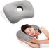 Microfiber Pillow with Ear Holes for Side Sleepers, Comfortable Perforated Design