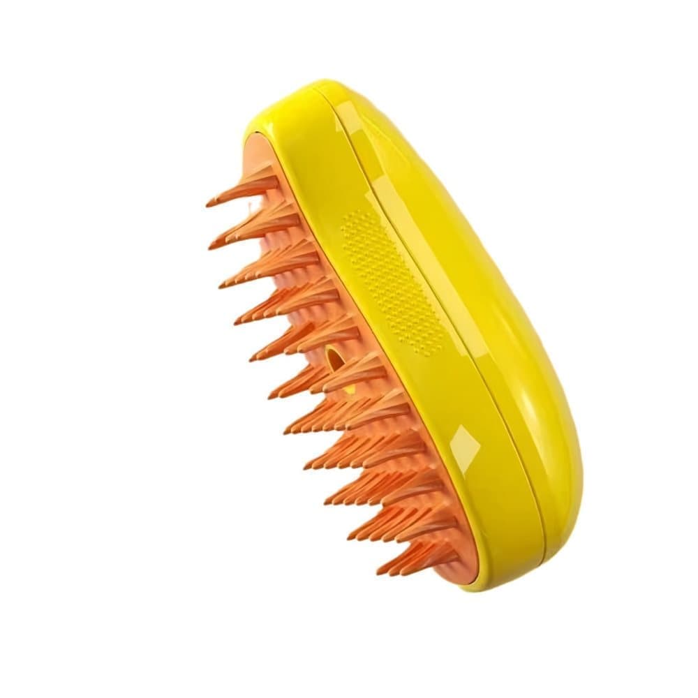 Pet Brush for Cats and Dogs, Yellow, Compatible with All Pets