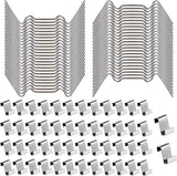 100 silver fixing clips for heating housing glass plate, 100-piece