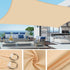 3X5M Waterproof UV Protective Sun Sail for Garden Terrace Pool and Camping, Light Orange, with Compatible Outdoor Shade Protection
