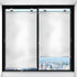 2-Pack Blackout Roller Blinds with Suction Cups, Telescopic Portable Sunshade, Silver, 50×125CM