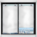 2-Pack Blackout Roller Blinds with Suction Cups, Telescopic Portable Sunshade, Silver, 40×60CM