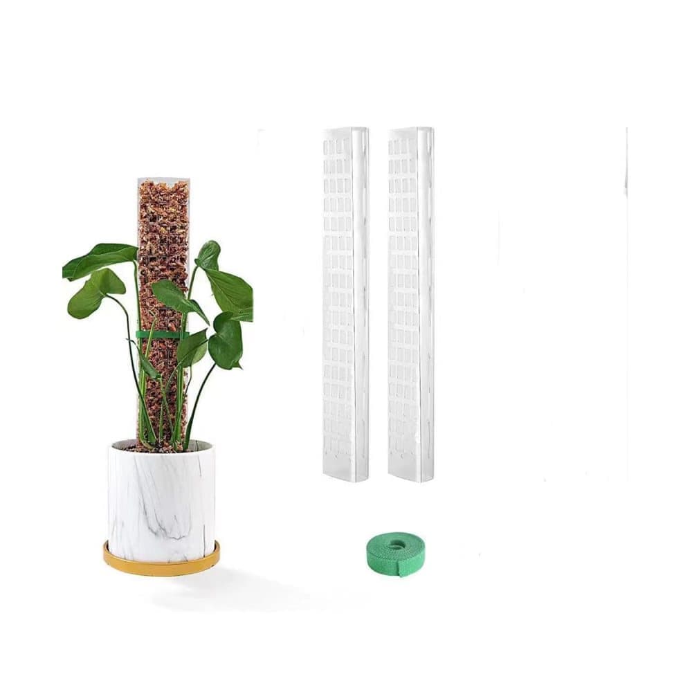 2 pcs Climbing Plant Moss Stakes with Garden Tie, 10 Pack, Plastic