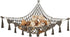 1 Pack Toy Storage Hammock and Net Hanging Organizer for Soft Toys, Dark Gray