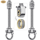 Stainless steel swing hooks 180° rotating for swings and hammocks, durable easy assembly