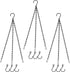 3-Pack Metal Hanging Chains for Plant Supports Bird Feeders Lanterns Wind Chimes with Strong Hooks, Outdoor Use