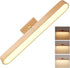 Wooden LED Wall Lamp 360 Degree Rotatable Magnetic Dimmable Night Light with USB Charging, Decorative Indoor Lighting for Home