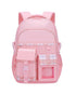 1PCS Cute Kawaii Girls School Backpack with Compartments, 15.6 Inch, Pink for Elementary School Kids & Teenage Girls