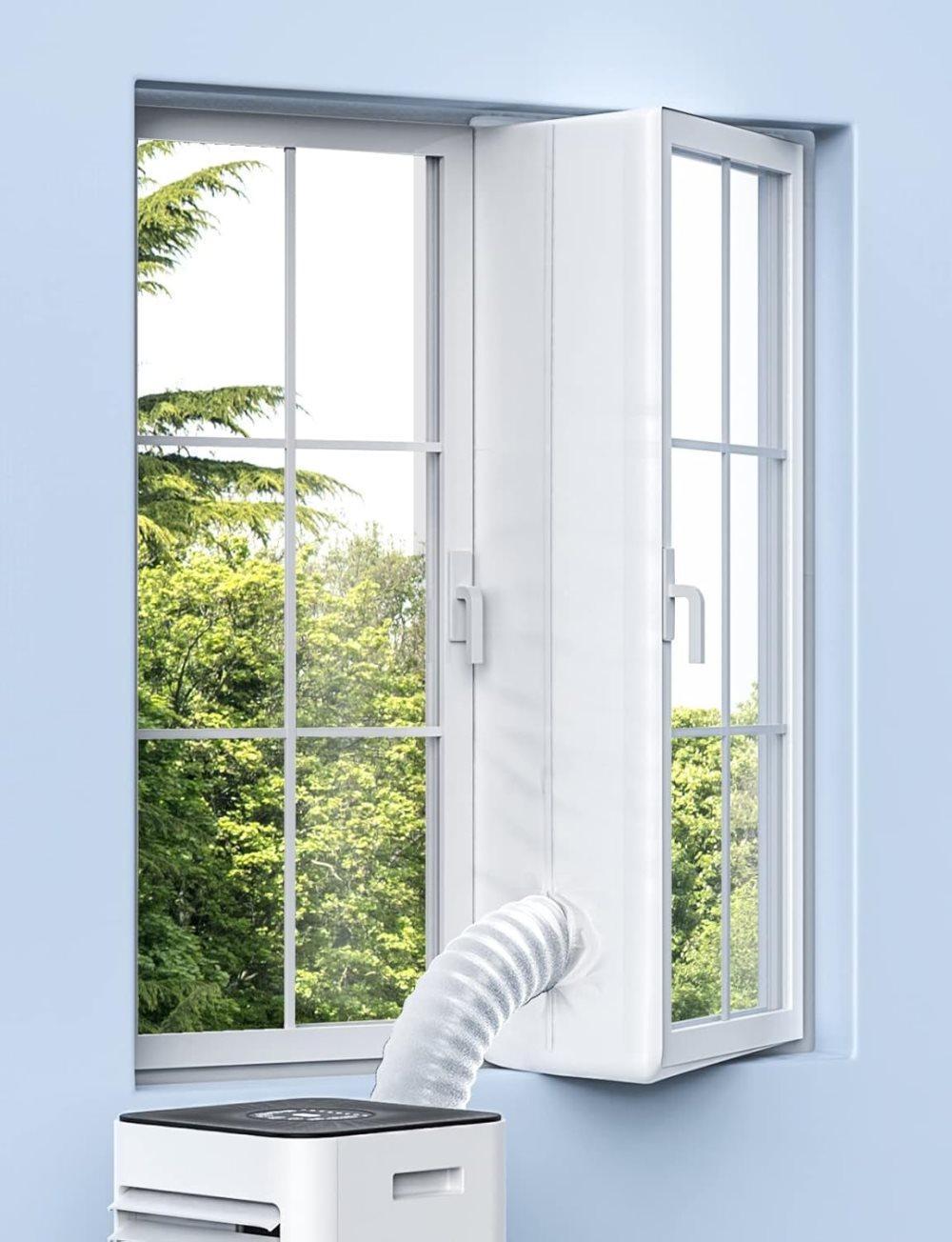 Water Repellent Window Sealing Cloth 300x32cm for Portable Air Conditioners, Compatible with Mobile AC