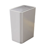 10L Gray Trash Can with Lid, Durable Corrosion-Resistant Odor and Leak Proof for Kitchen Bathroom Living Room, 10L
