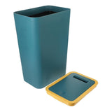 12L Green Trash Can with Lid, Durable Corrosion-Resistant Odor and Leak Proof for Kitchen Bathroom Living Room, 12L