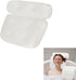 Bathtub Cushion with 7 Suction Cups and 4D Breathable Headrest for Relaxation, White, Compatible with Bathtubs & Massage Tubs
