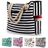 Large Beach Picnic Bag, Black