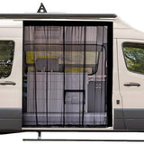 Universal Mosquito Net for Car Trunk with Strong Velcro, Compatible with Motorhomes and Camping, 180 × 150 cm, Black