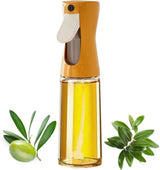 1PC Oil Spray 220 ml, BPA-free Glass Bottle for Cooking & Grilling, Even Spray, Compatible with Oil and Vinegar, Orange
