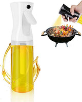 Oil Spray 220 ml, BPA-free Glass Bottle with Even Spray for Cooking & Grilling, Compatible with Oil and Vinegar, White, 1PC