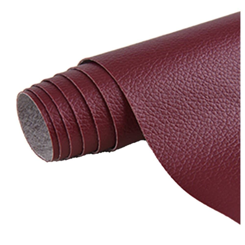 50 cm x 137 cm Self-adhesive Repair Patch for Leather Furniture, Red, Compatible with Artificial Leather Fix Dekor