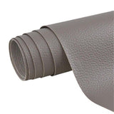 50 cm x 137 cm Self-adhesive Repair Patch for Leather Furniture, Gray, Compatible with Artificial Leather Fix Dekor